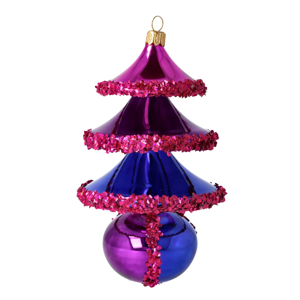 Velvet Horizon | Hand-Painted Glass Ornament | Blubom 2021-139