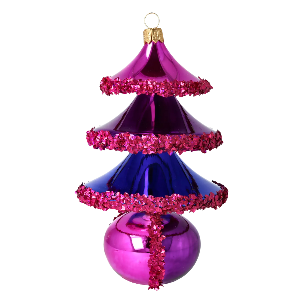 Velvet Horizon | Hand-Painted Glass Ornament | Blubom 2021-139