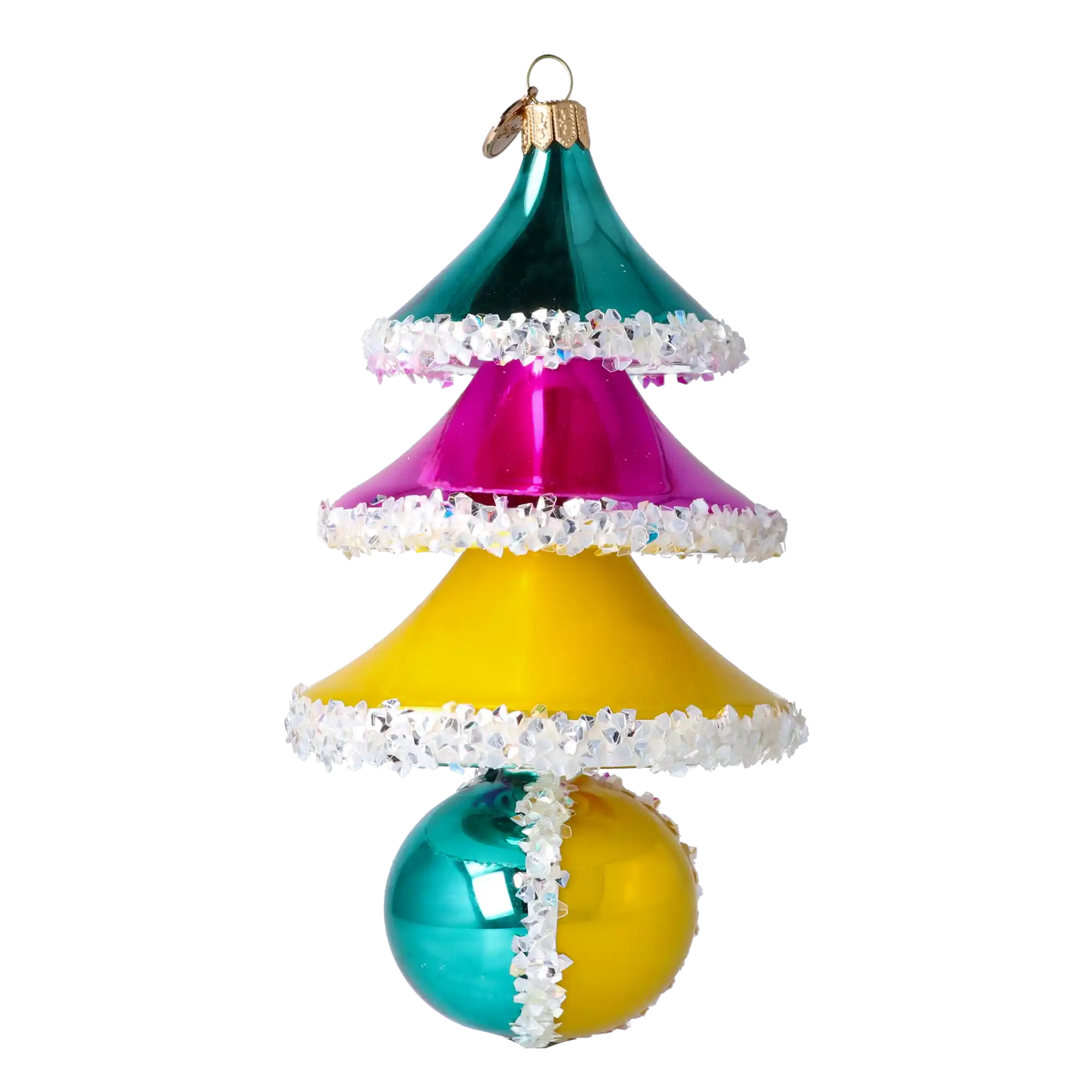 Sweetberry Tree Handmade Glass Christmas ornament free blown glass