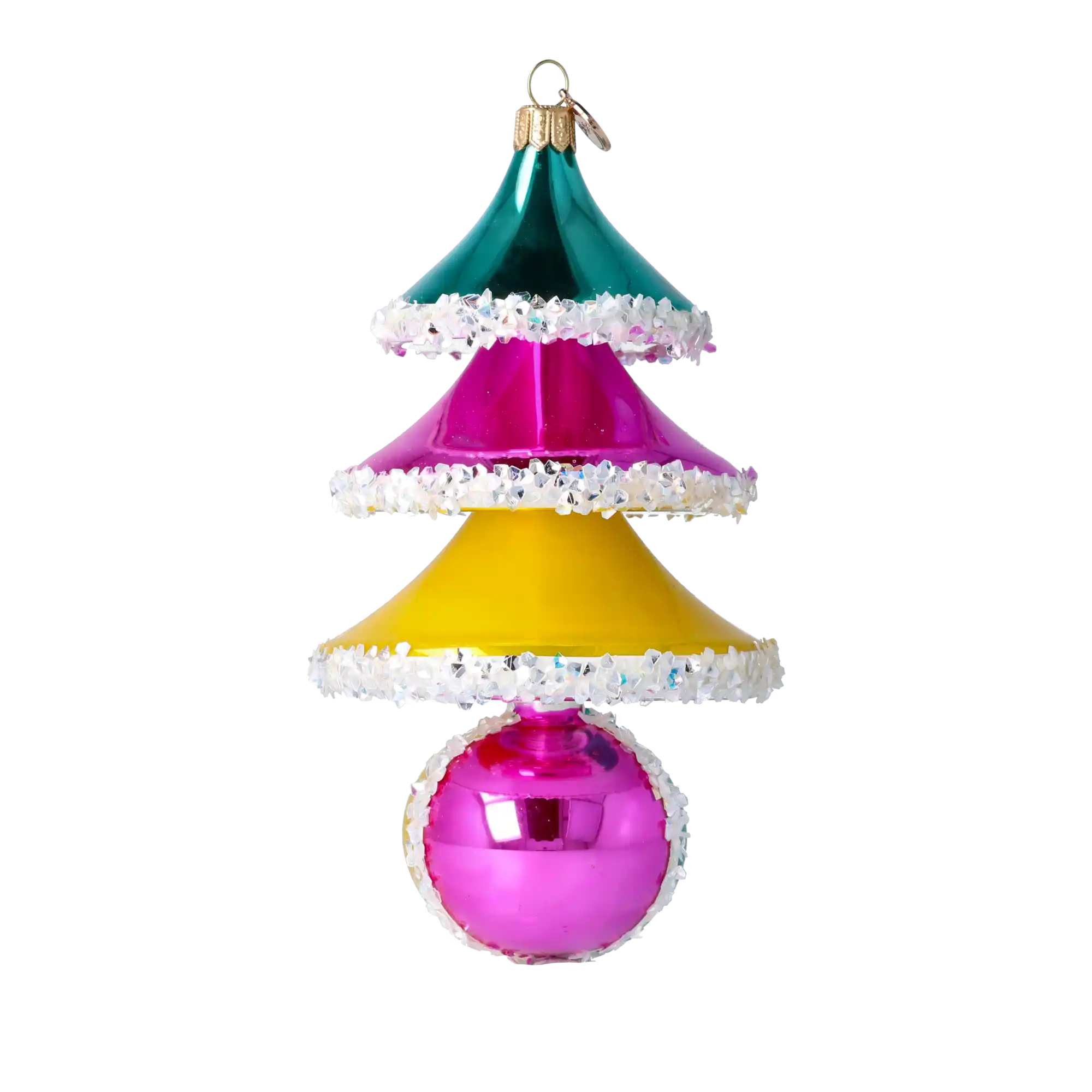 Sweetberry Tree Handmade Glass Christmas ornament free blown glass