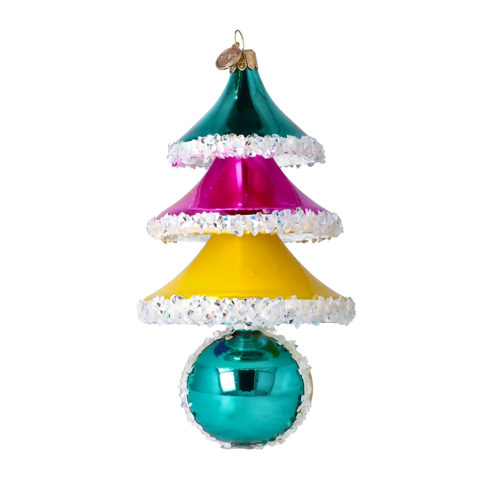 Sweetberry Tree Handmade Glass Christmas ornament free blown glass