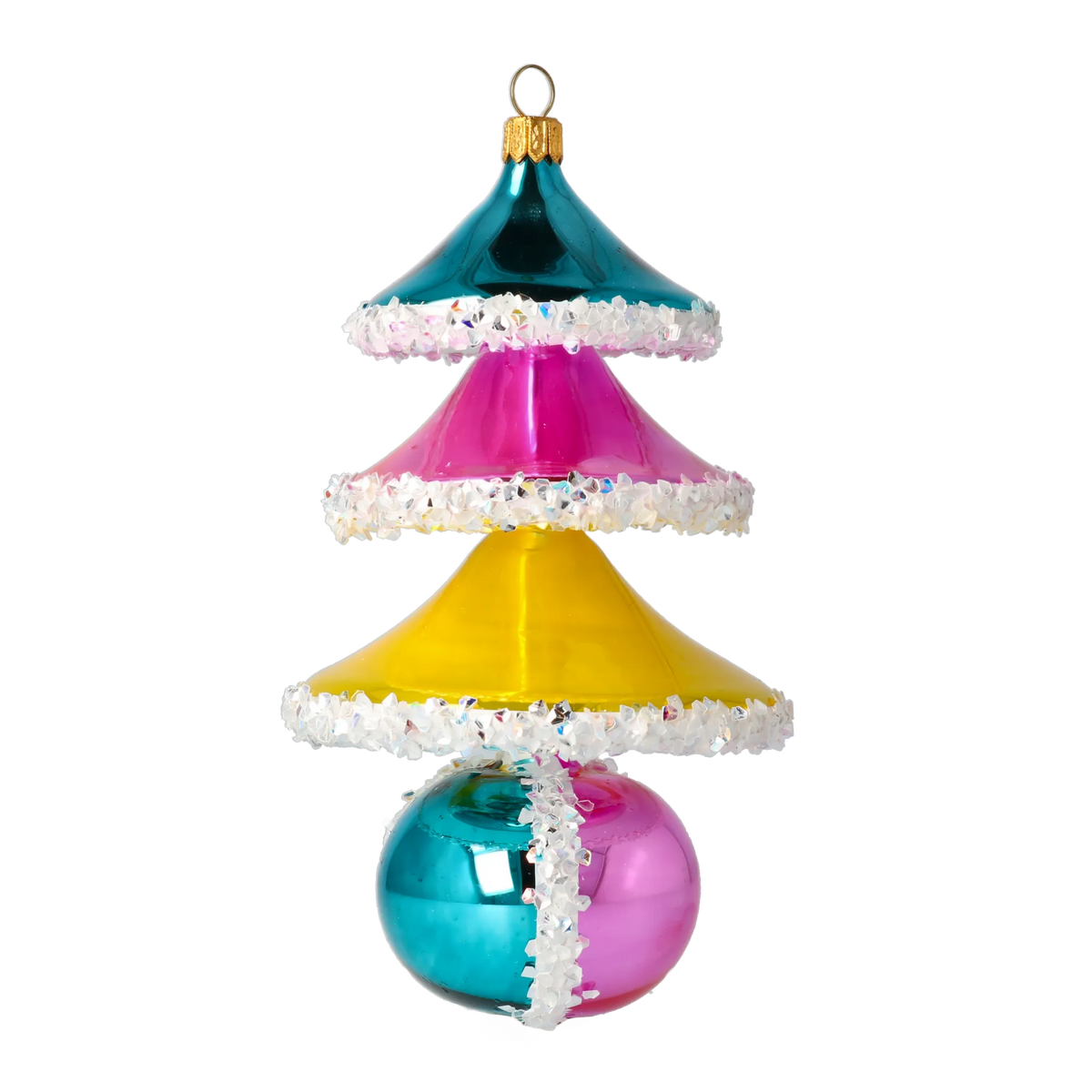 Electric Zenith | Hand-Painted Glass Ornament | Blubom 2021-140