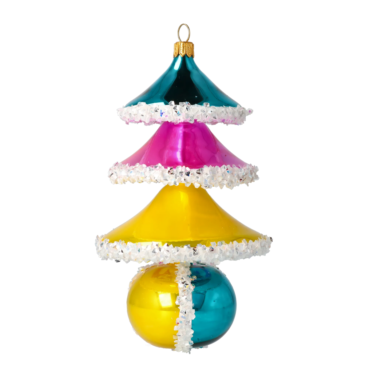 Electric Zenith | Hand-Painted Glass Ornament | Blubom 2021-140