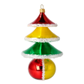 Load image into Gallery viewer, Festive Prism Tree Handmade Glass Christmas ornament
