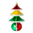 Load image into Gallery viewer, Festive Prism Tree Handmade Glass Christmas ornament
