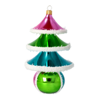 Vibrant Alpine Rhythm | Hand-Painted Glass Ornament | Blubom 2021-144