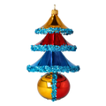 Cobalt Dawn Chorus | Hand-Painted Glass Ornament | Blubom 2021-146