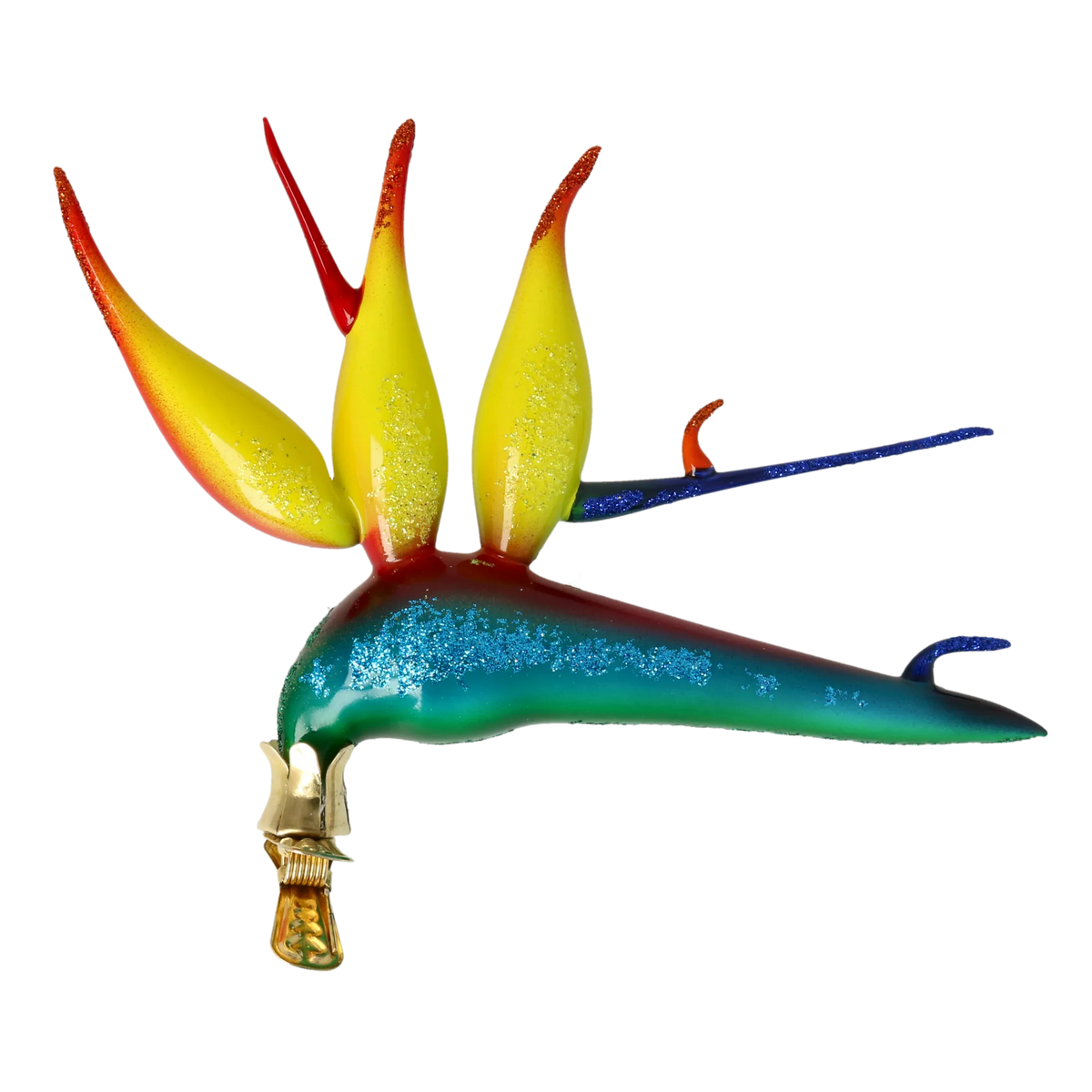 Imperial Tropic Plume | Hand-Painted Glass Ornament | Blubom 2021-147