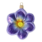 Indigo Dusk Blossom | Hand-Painted Glass Ornament | Blubom 2021-152