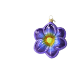 Indigo Dusk Blossom | Hand-Painted Glass Ornament | Blubom 2021-152
