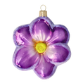 Load image into Gallery viewer, Amethyst Violet Blossom Premium christmas glass ornament 2021-153
