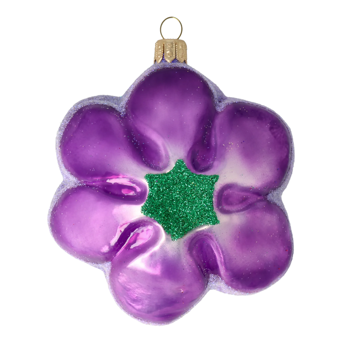 Amethyst Morning Stillness | Hand-Painted Glass Ornament | Blubom 2021-153