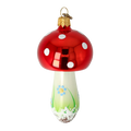 Fabled Scarlet Cap | Hand-Painted Glass Ornament | Blubom 2021-160