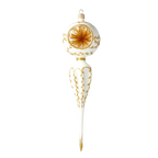 Alabaster Gilded Solstice | Hand-Painted Glass Ornament | Blubom 2021-171