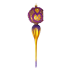 Amethyst Solstice | Hand-Painted Glass Ornament | Blubom 2021-174