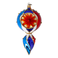 Load image into Gallery viewer, Aurora Crown Jewel Handmade Glass Christmas ornament free blowing
