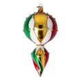 Load image into Gallery viewer, Aurora Crown Jewel Handmade Glass Christmas ornament free blowing
