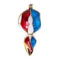 Load image into Gallery viewer, Aurora Crown Jewel Handmade Glass Christmas ornament free blowing
