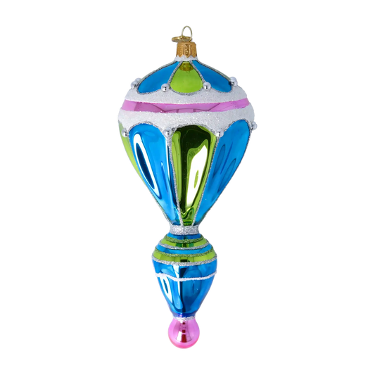 Celestial Balloon Glass Christmas ornament Retro Glass Reflector Ornament