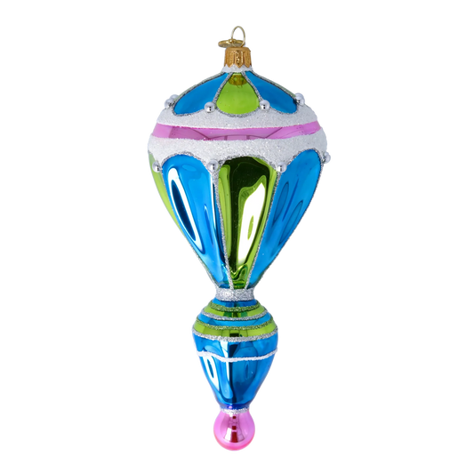 Celestial Balloon Glass Christmas ornament Retro Glass Reflector Ornament 2021-177