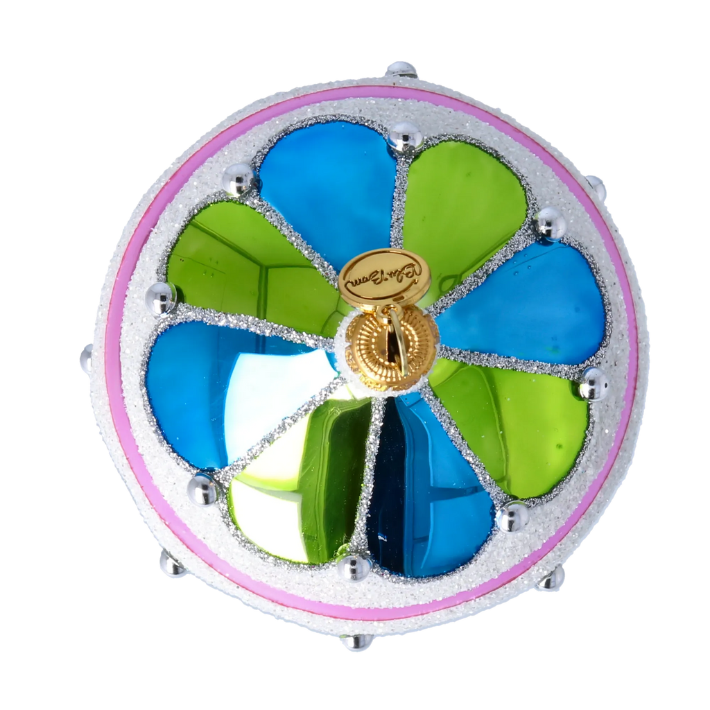 Azure Horizon Voyage | Hand-Painted Glass Ornament | Blubom 2021-177
