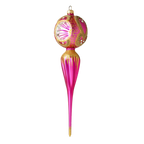 Magenta Solar Zenith | Hand-Painted Glass Ornament | Blubom 2021-185