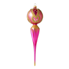 Magenta Solar Zenith | Hand-Painted Glass Ornament | Blubom 2021-185