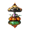 Load image into Gallery viewer, Pumpkin Carousel Whirling Pumpkin Parade Halloween Handmade Glass Christmas ornament 2021-205

