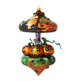 Load image into Gallery viewer, Pumpkin Carousel Whirling Pumpkin Parade Halloween Handmade Glass Christmas ornament 2021-205
