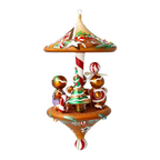 Jovial Spice Procession | Hand-Painted Glass Ornament | Blubom 2021-212