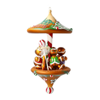 Jovial Spice Procession | Hand-Painted Glass Ornament | Blubom 2021-212