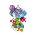 Load image into Gallery viewer, Ocean Fairytale Carousel Handmade Glass Christmas ornament

