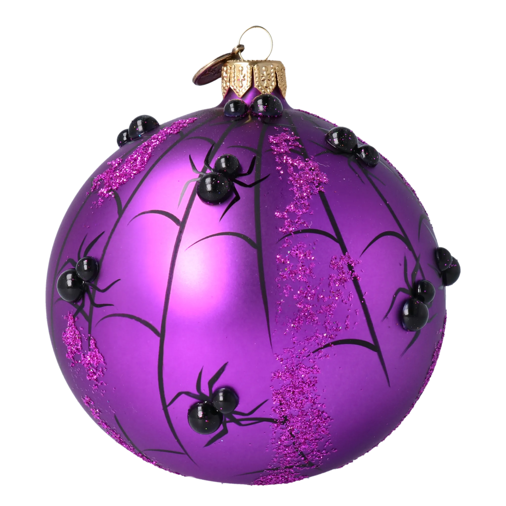 Amethyst Midnight Shadow | Hand-Painted Glass Ornament | Blubom 2021-222