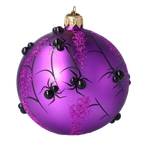 Amethyst Midnight Shadow | Hand-Painted Glass Ornament | Blubom 2021-222