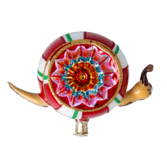 Candy Cane Kaleidoscope Snail
