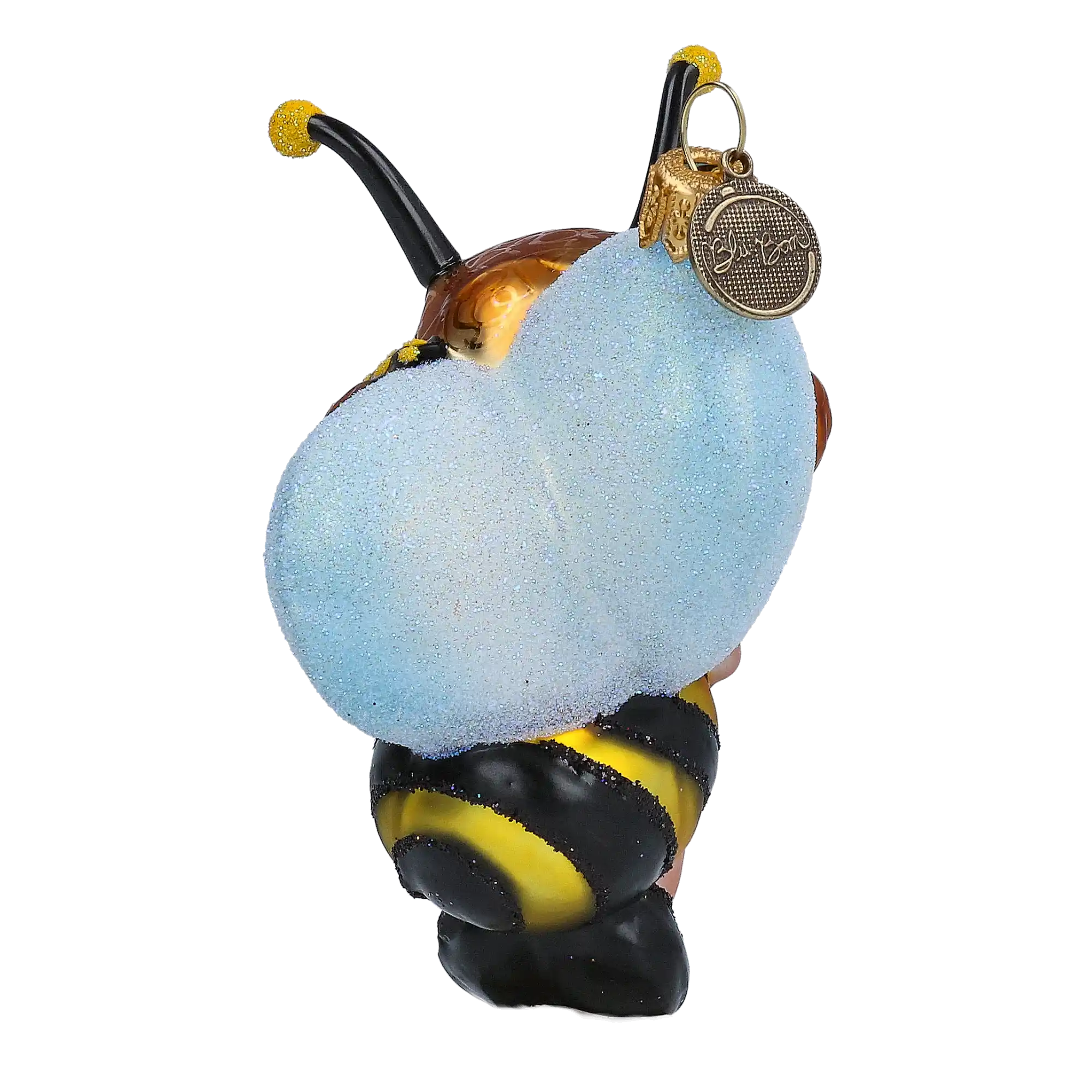 Honeybee Girl Ornament Handmade Glass Christmas ornament bee