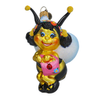 Radiant Nectar Messenger | Hand-Painted Glass Ornament | Blubom 2022-003