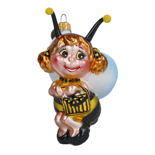 Golden Bee Maiden Premium christmas glass ornament 2022-005