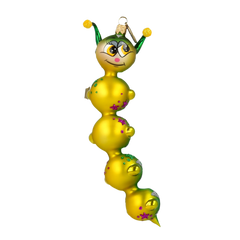 Wiggly Caterpillar in Jade & Gold