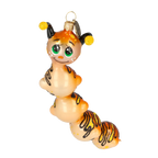 Earnest Tiger Voyager | Hand-Painted Glass Ornament | Blubom 2022-010
