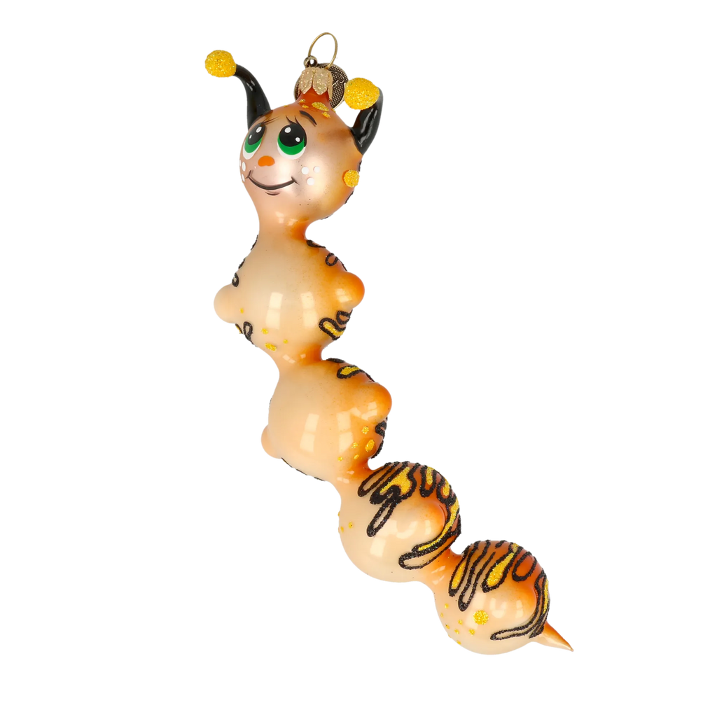 Earnest Tiger Voyager | Hand-Painted Glass Ornament | Blubom 2022-010