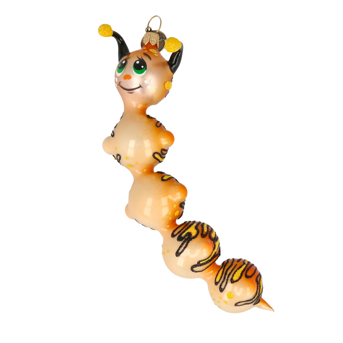 Earnest Tiger Voyager | Hand-Painted Glass Ornament | Blubom 2022-010