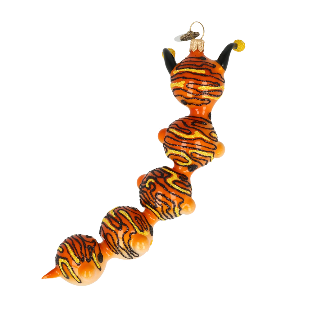 Earnest Tiger Voyager | Hand-Painted Glass Ornament | Blubom 2022-010