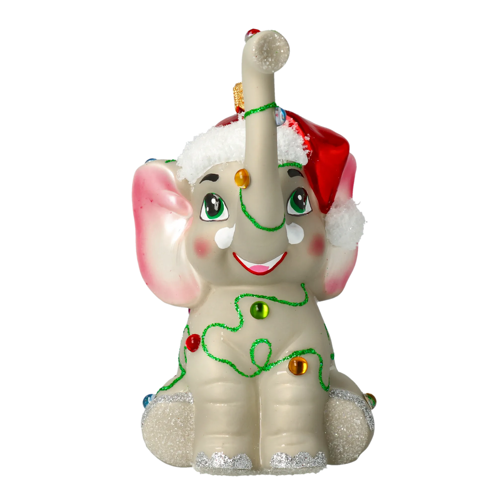 Jubilant Gentle Emissary | Hand-Painted Glass Ornament | Blubom 2022-014