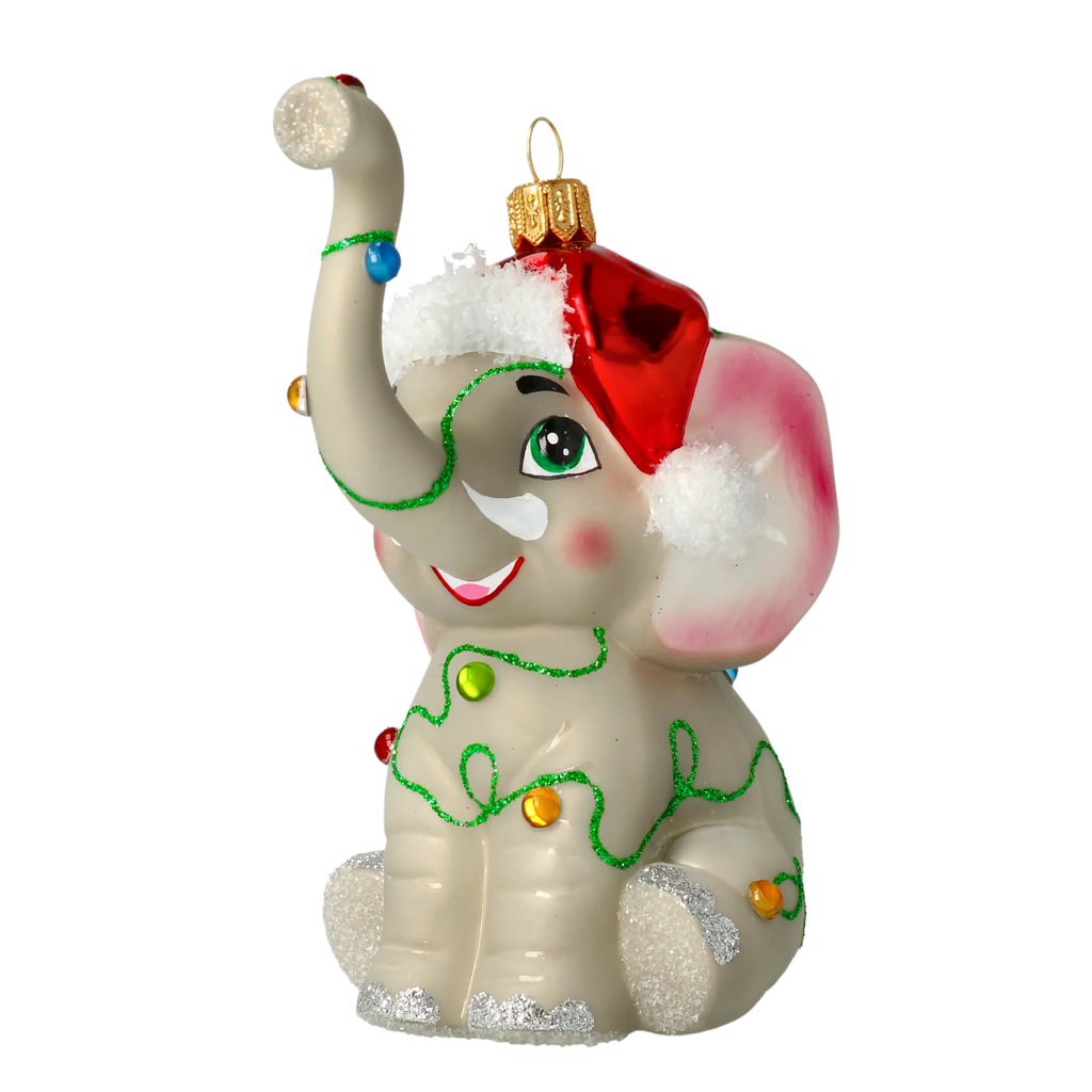Jubilant Gentle Emissary | Hand-Painted Glass Ornament | Blubom 2022-014