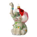 Jubilant Gentle Emissary | Hand-Painted Glass Ornament | Blubom 2022-014