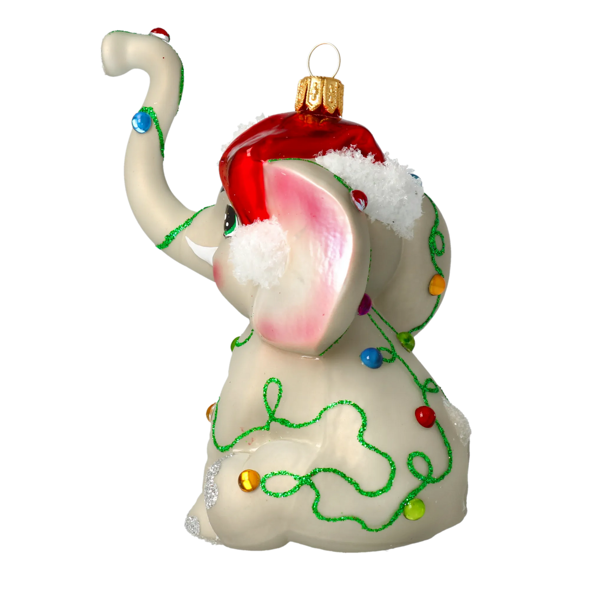 Jubilant Gentle Emissary | Hand-Painted Glass Ornament | Blubom 2022-014