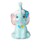 Serene Azure Calf | Hand-Painted Glass Ornament | Blubom 2022-019