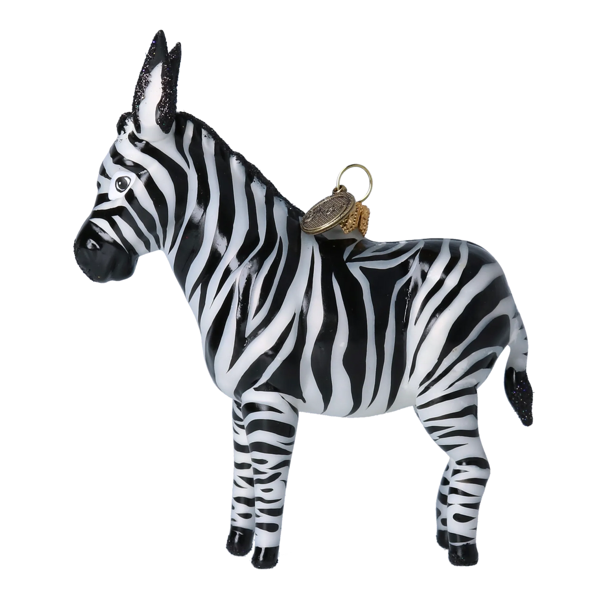 Stately Midnight Nomad | Hand-Painted Glass Ornament | Blubom 2022-021