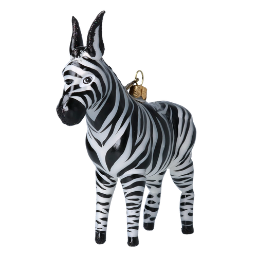 Stately Midnight Nomad | Hand-Painted Glass Ornament | Blubom 2022-021